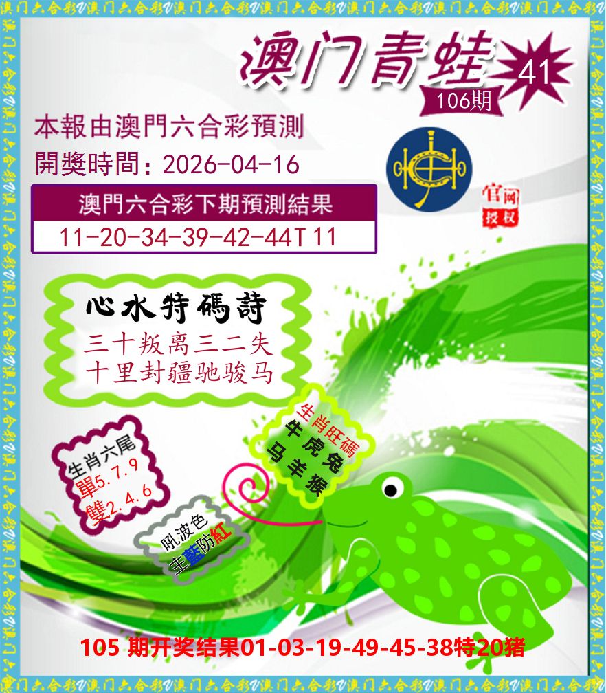 青蛙系列41 第106期