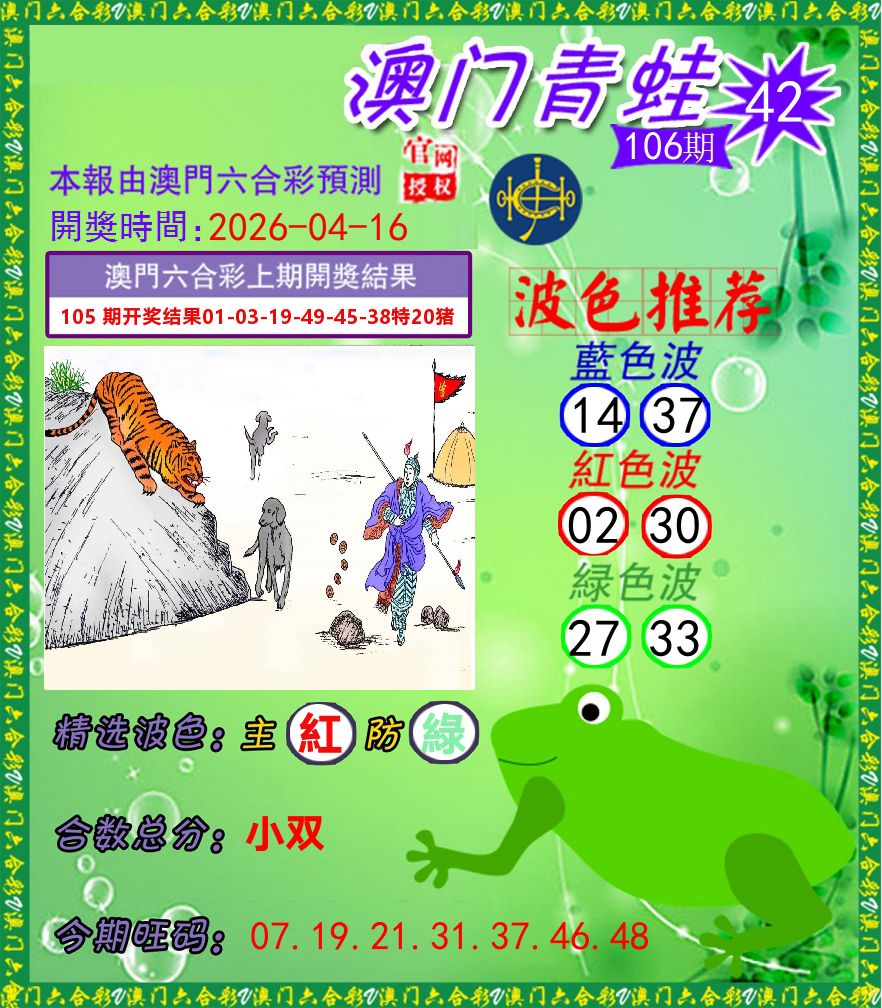 青蛙系列42 第106期