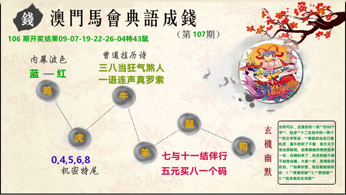 典语成钱 第107期