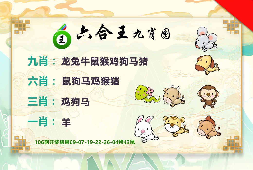 六合王九肖图 第107期