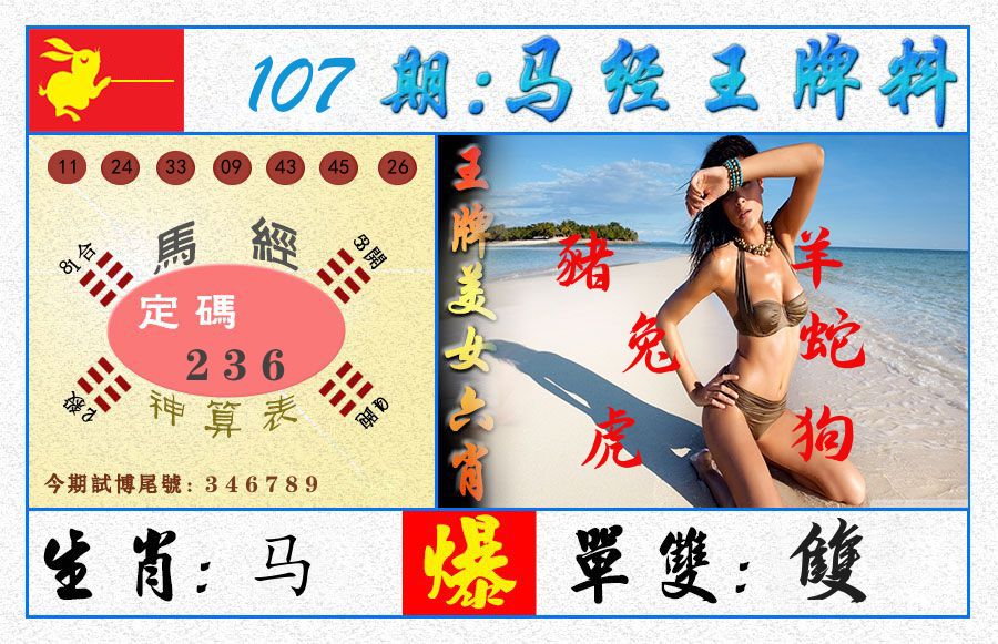 澳门王牌料 第107期