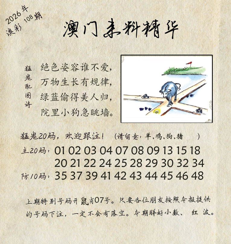 精华来料 第108期