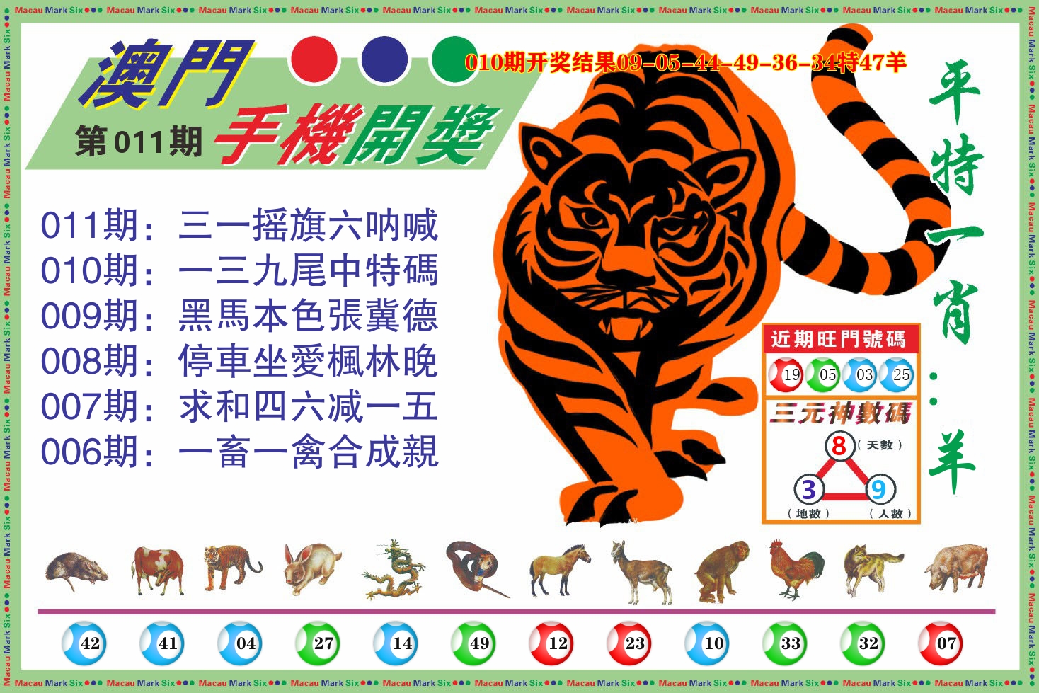 澳门开奖报 第11期
