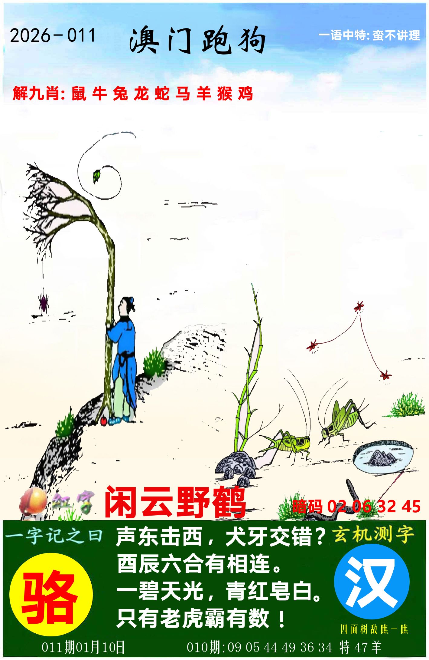 澳门跑狗图 第11期