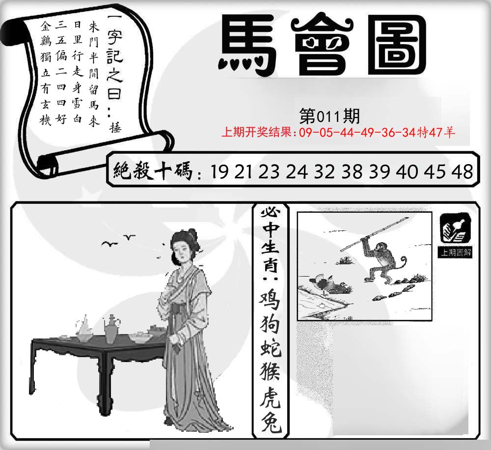 马会图 第11期