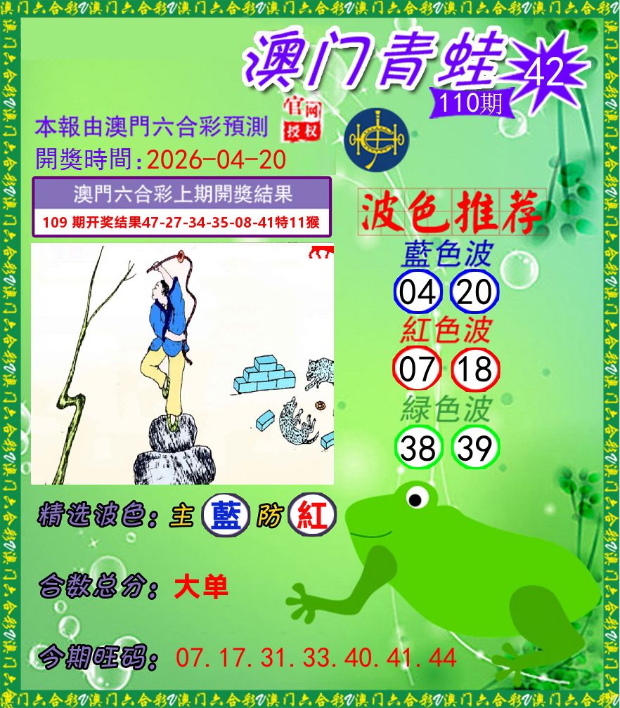 青蛙系列42 第110期