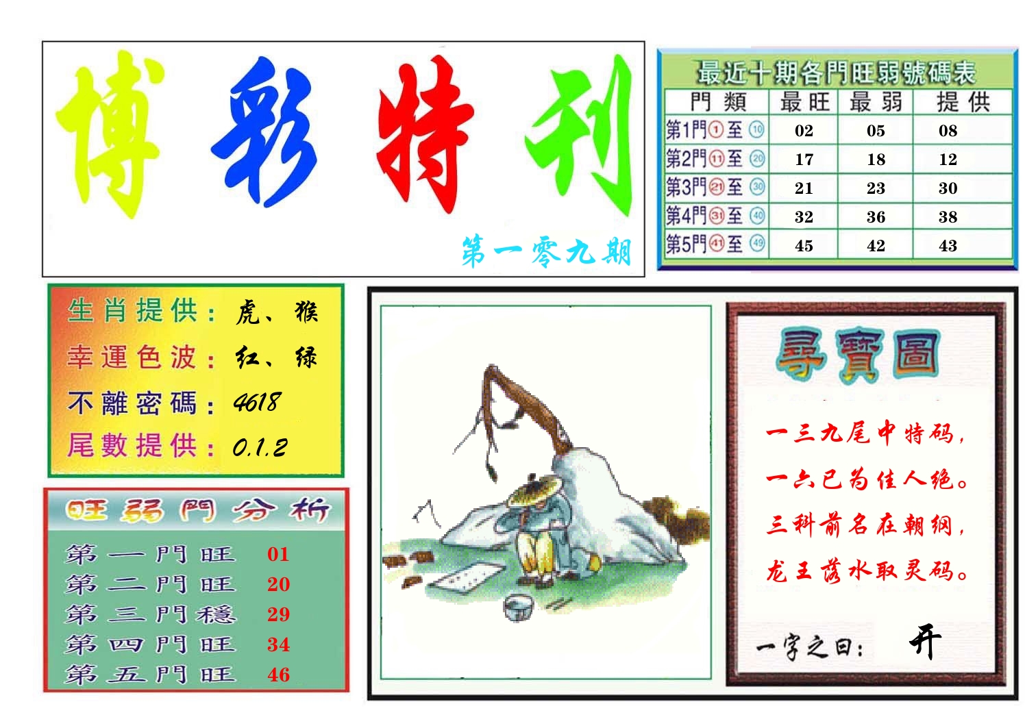 博彩特刊 第110期
