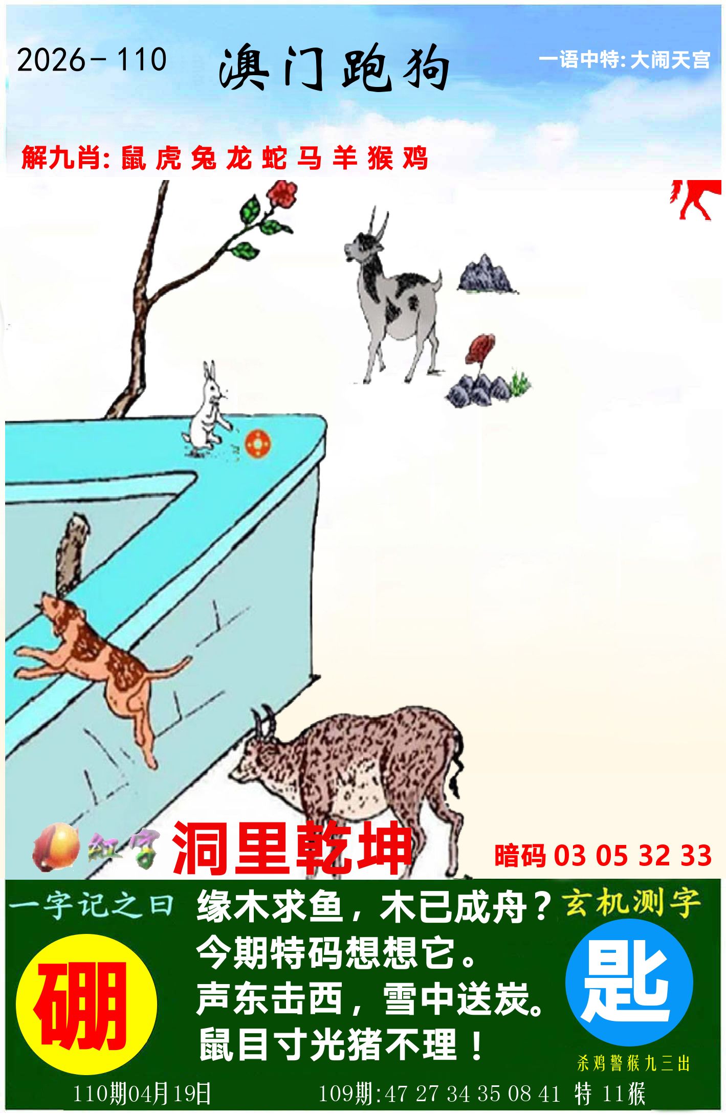 澳门跑狗图 第110期