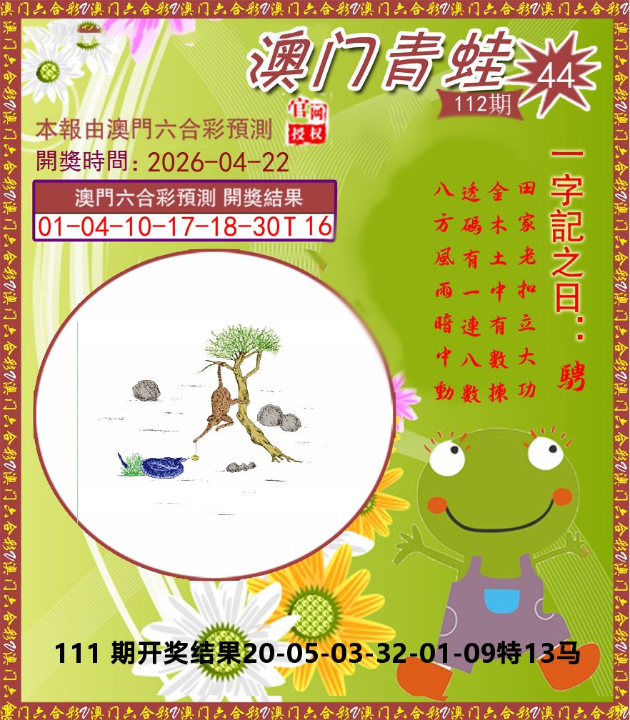 青蛙系列44 第112期