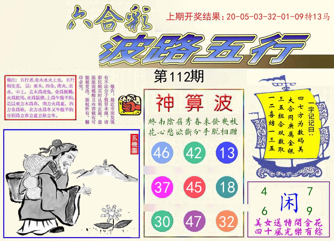 波路五行 第112期