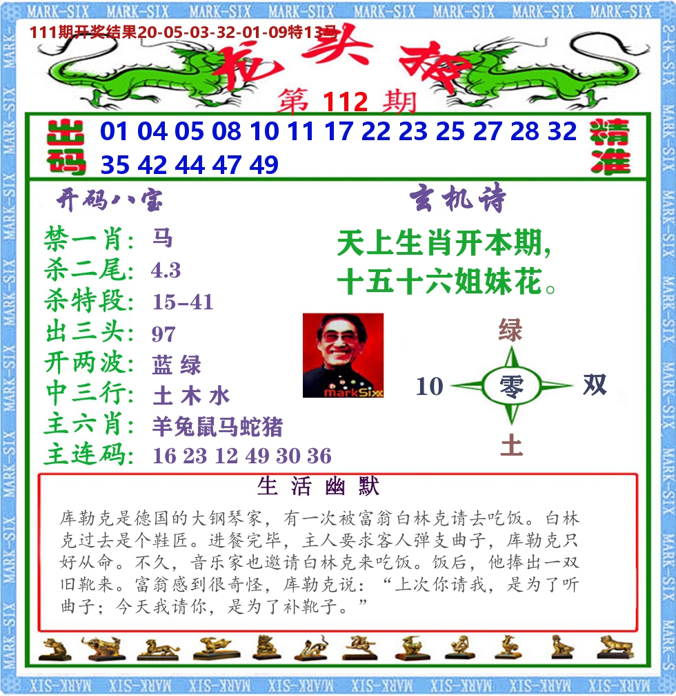 澳门龙头报 第112期