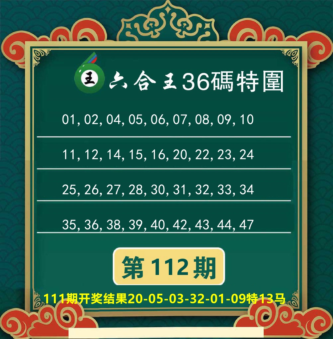 澳门特码王B 第112期