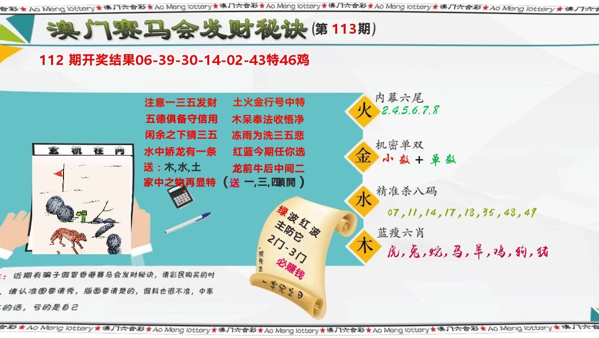 发财秘诀 第113期