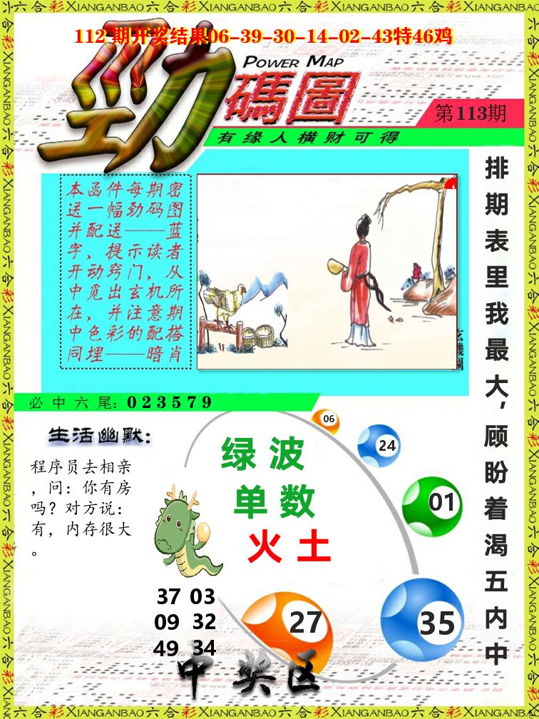 劲码图 第113期