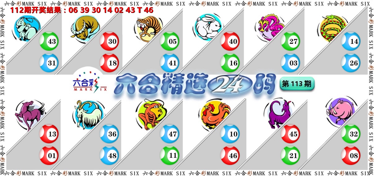 六合精选24码 第113期