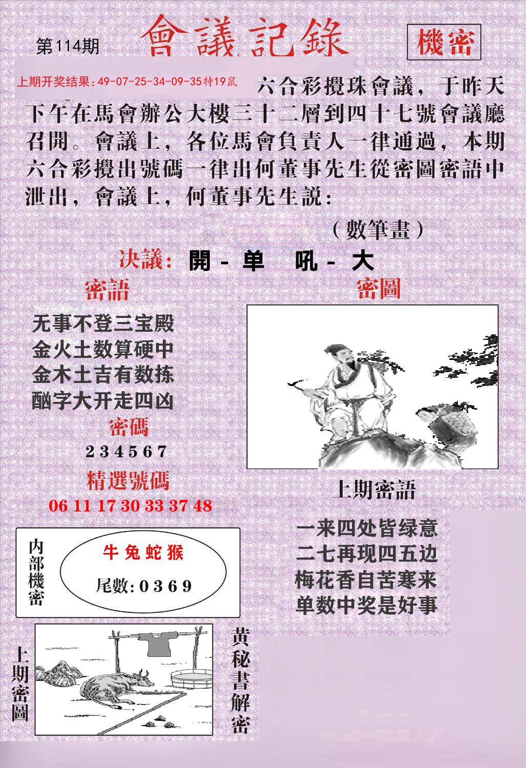 会议记录 第114期
