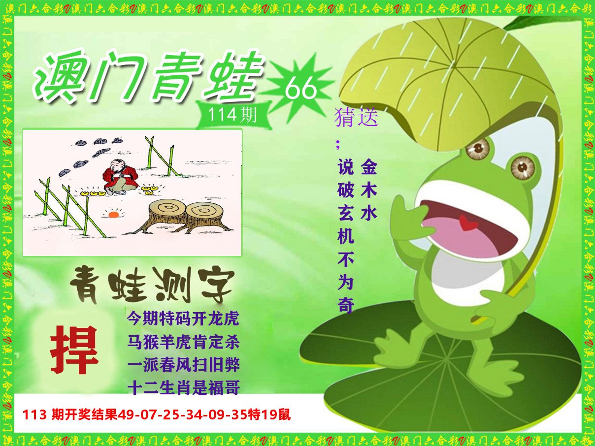 青蛙系列66 第114期