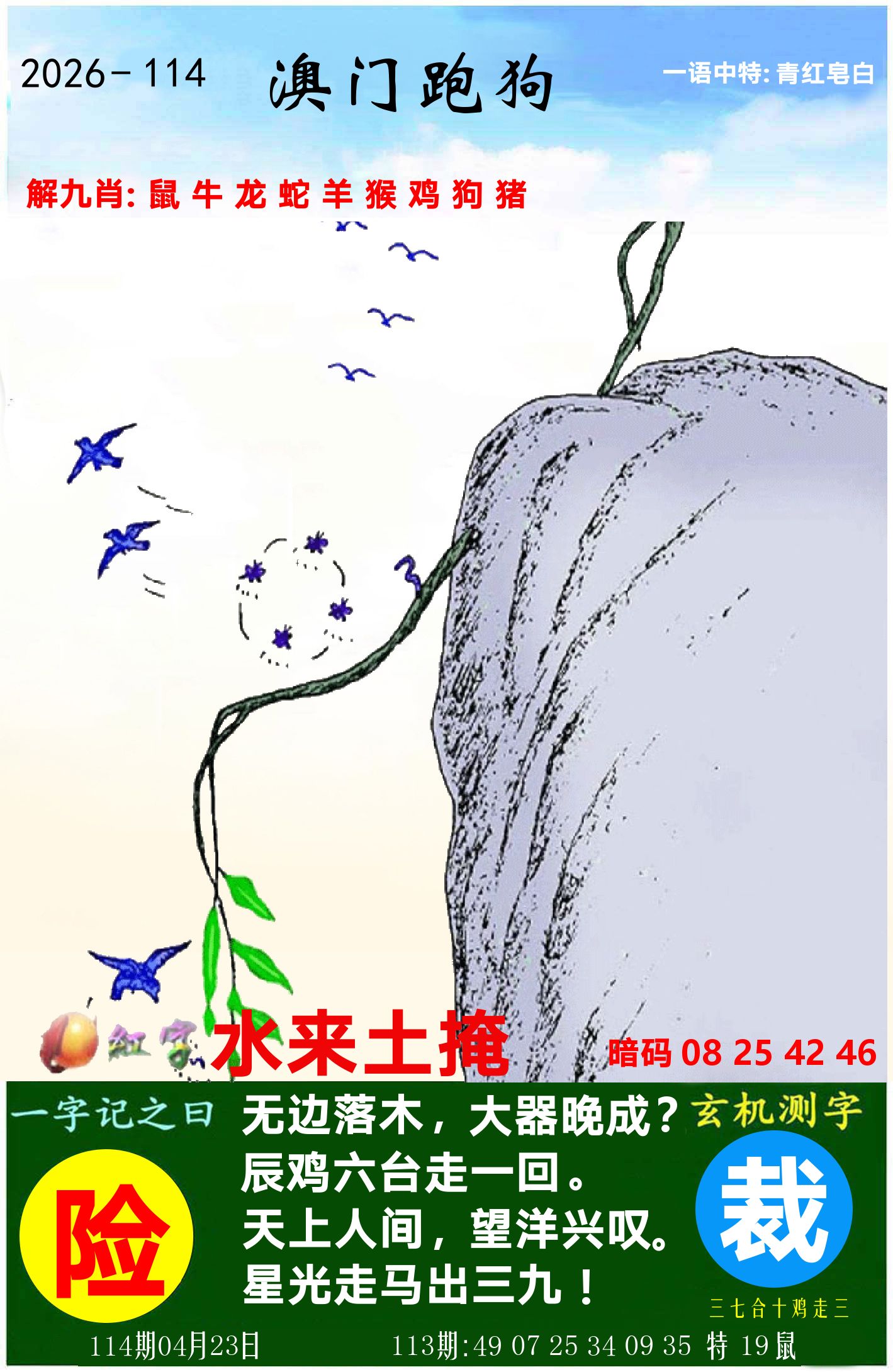 澳门跑狗图 第114期
