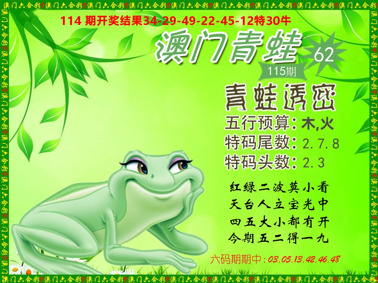 青蛙系列62 第115期