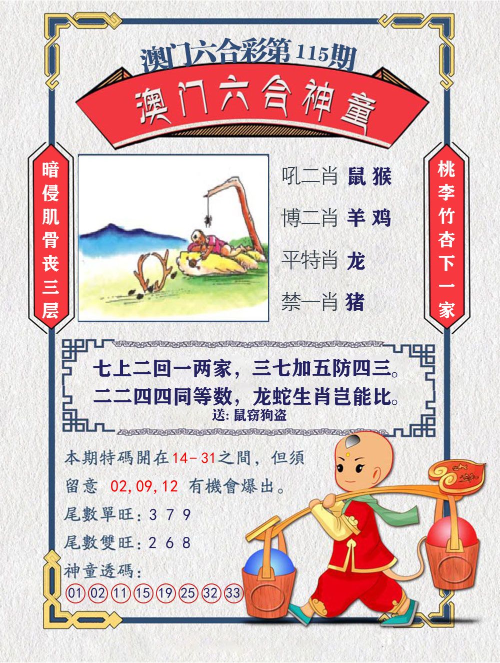 六合神童 第115期