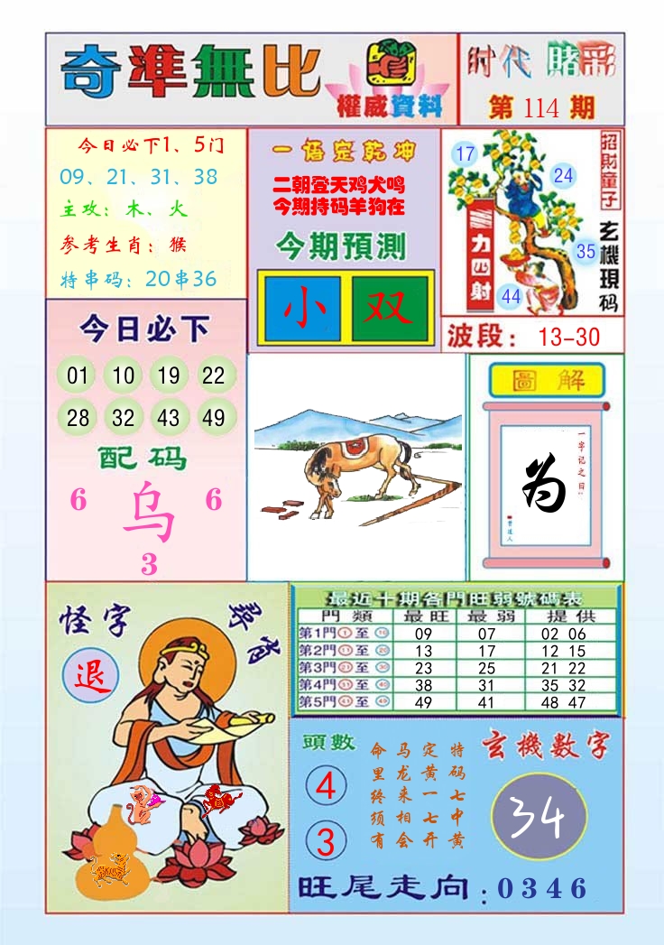时代赌彩 第115期