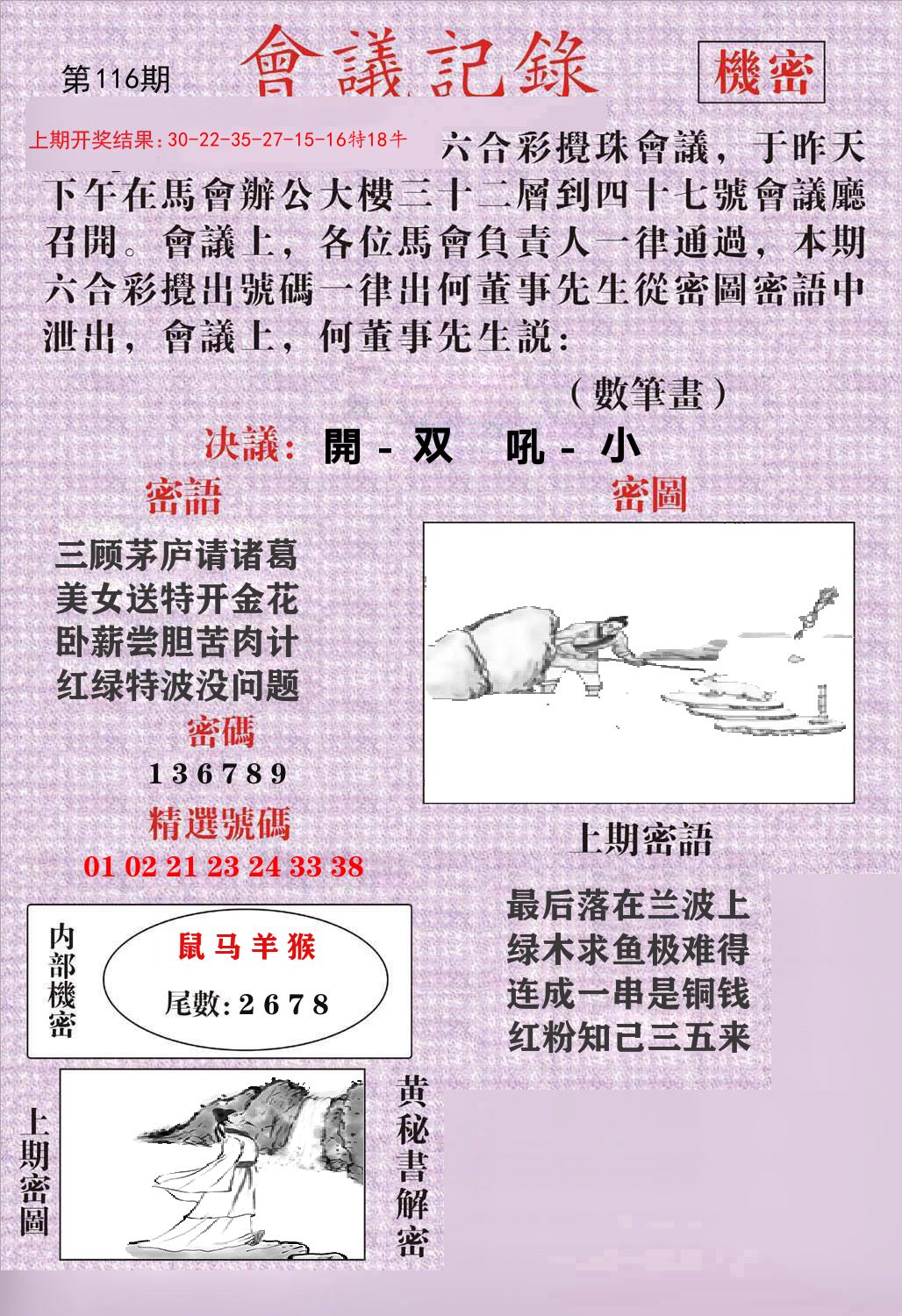 会议记录 第116期