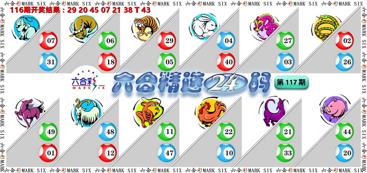 六合精选24码 第117期