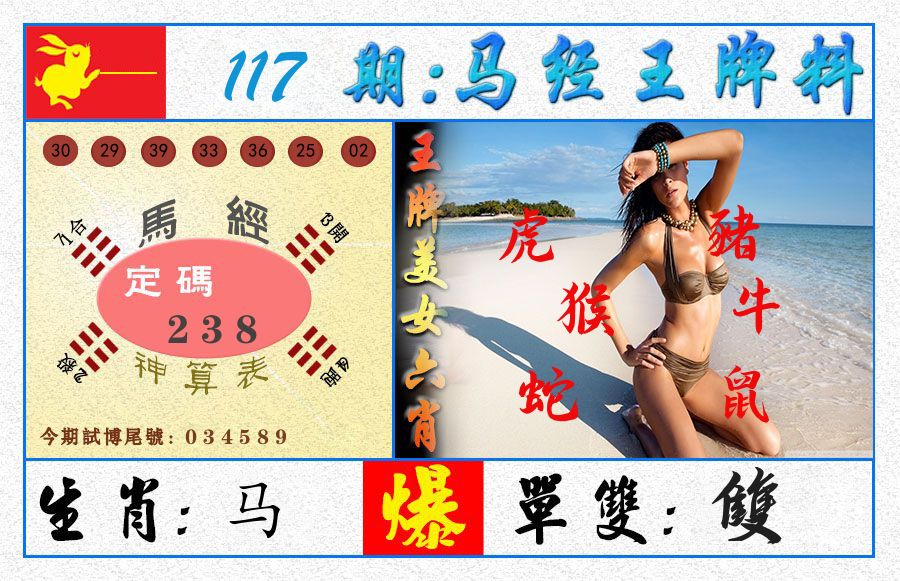 澳门王牌料 第117期