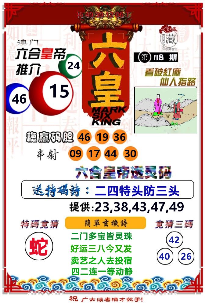 六皇 第118期