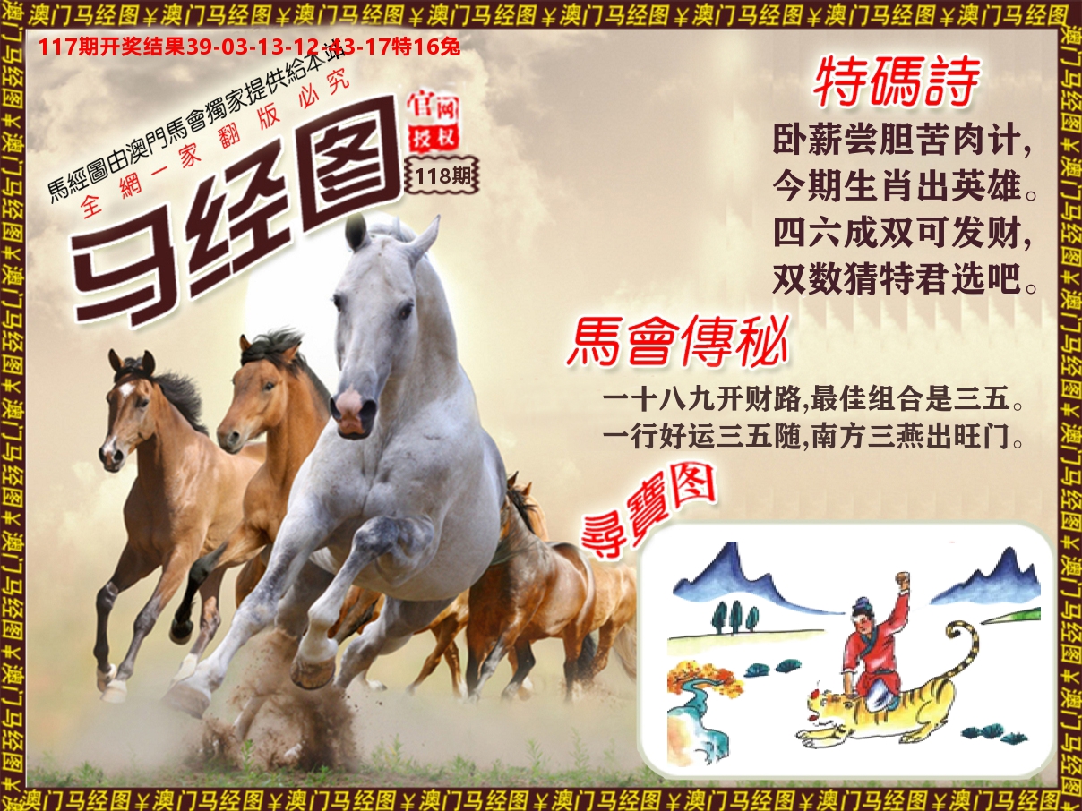 马经系列 第118期
