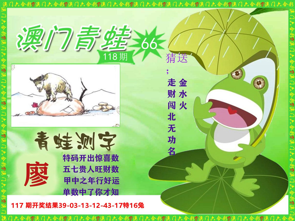青蛙系列66 第118期