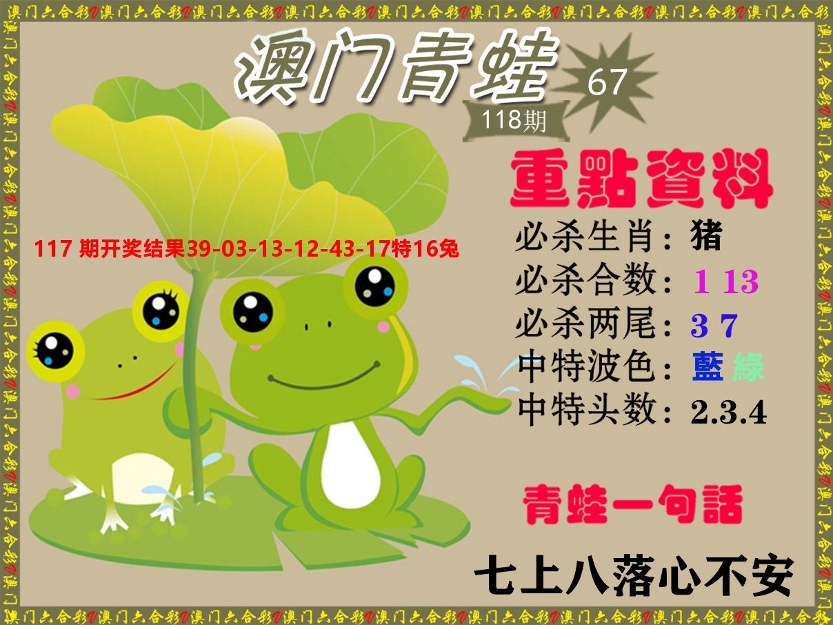青蛙系列67 第118期