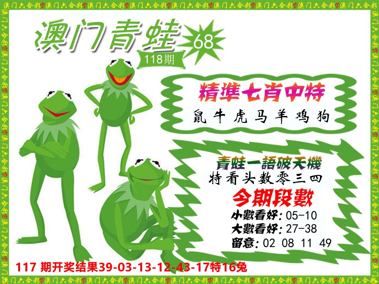 青蛙系列68 第118期