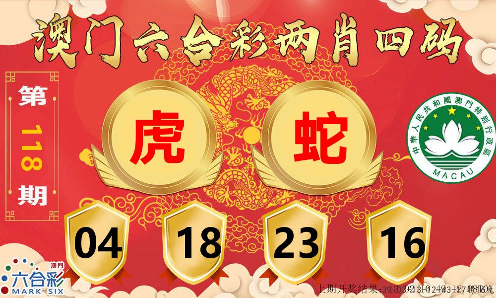 澳门两肖四码 第118期