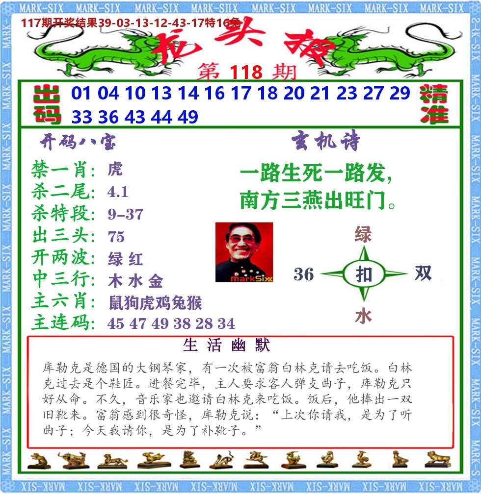 澳门龙头报 第118期