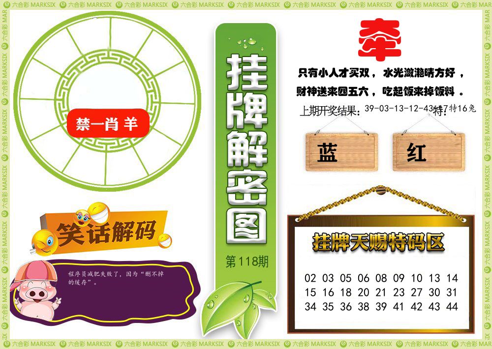 澳门挂牌解密 第118期