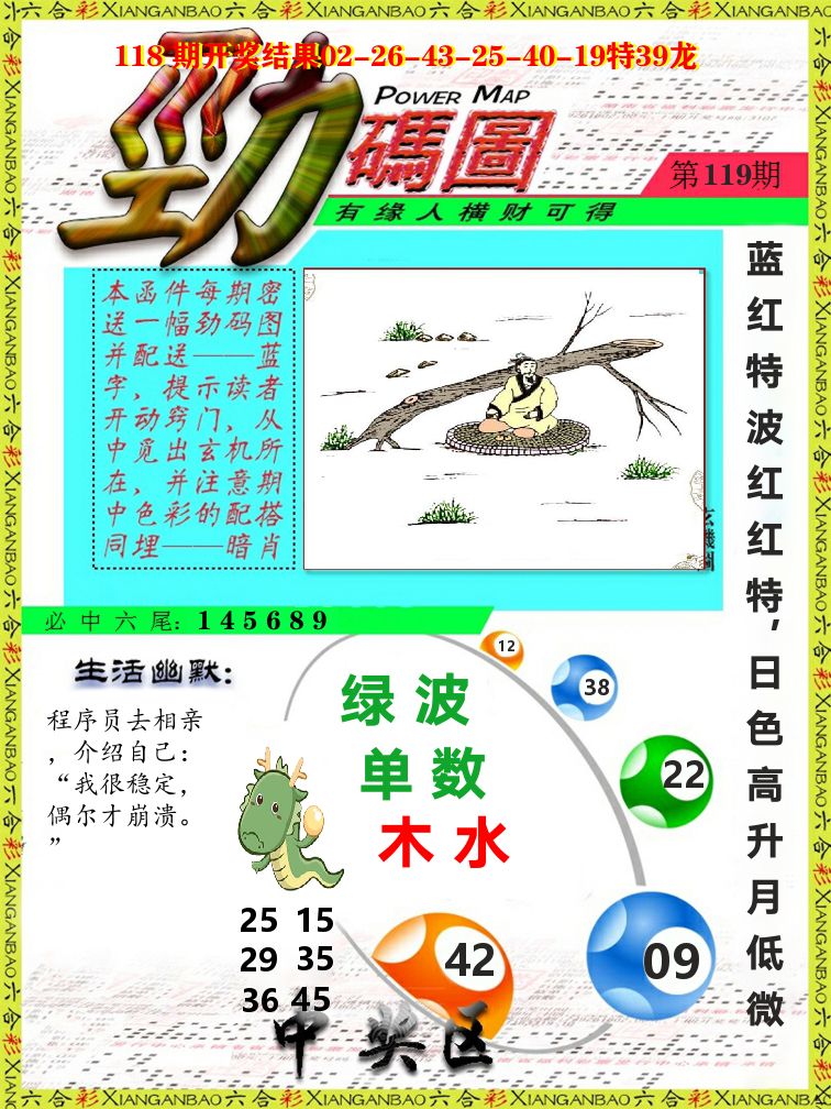 劲码图 第119期