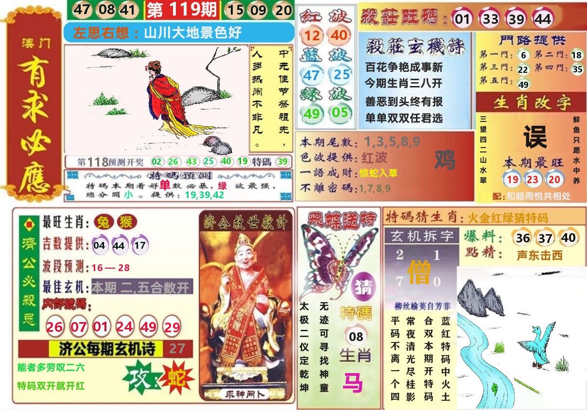 澳门有求必应 第119期
