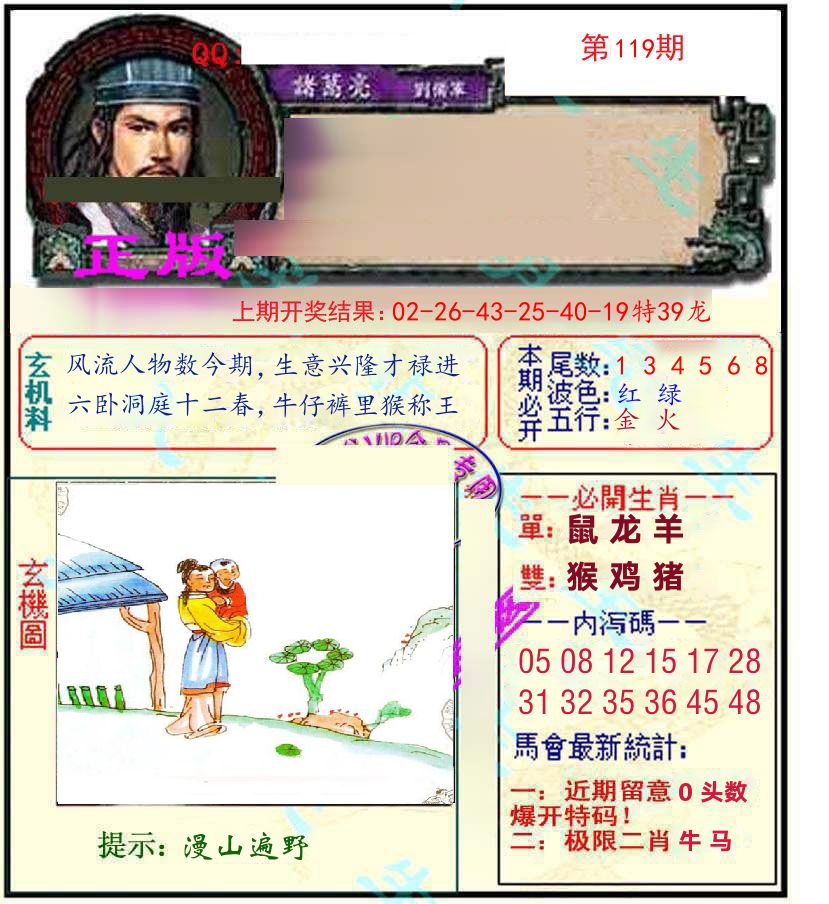 诸葛亮玄机 第119期