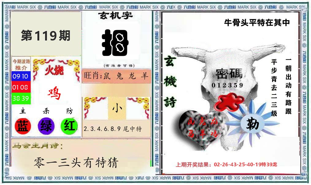 牛骨玄机 第119期