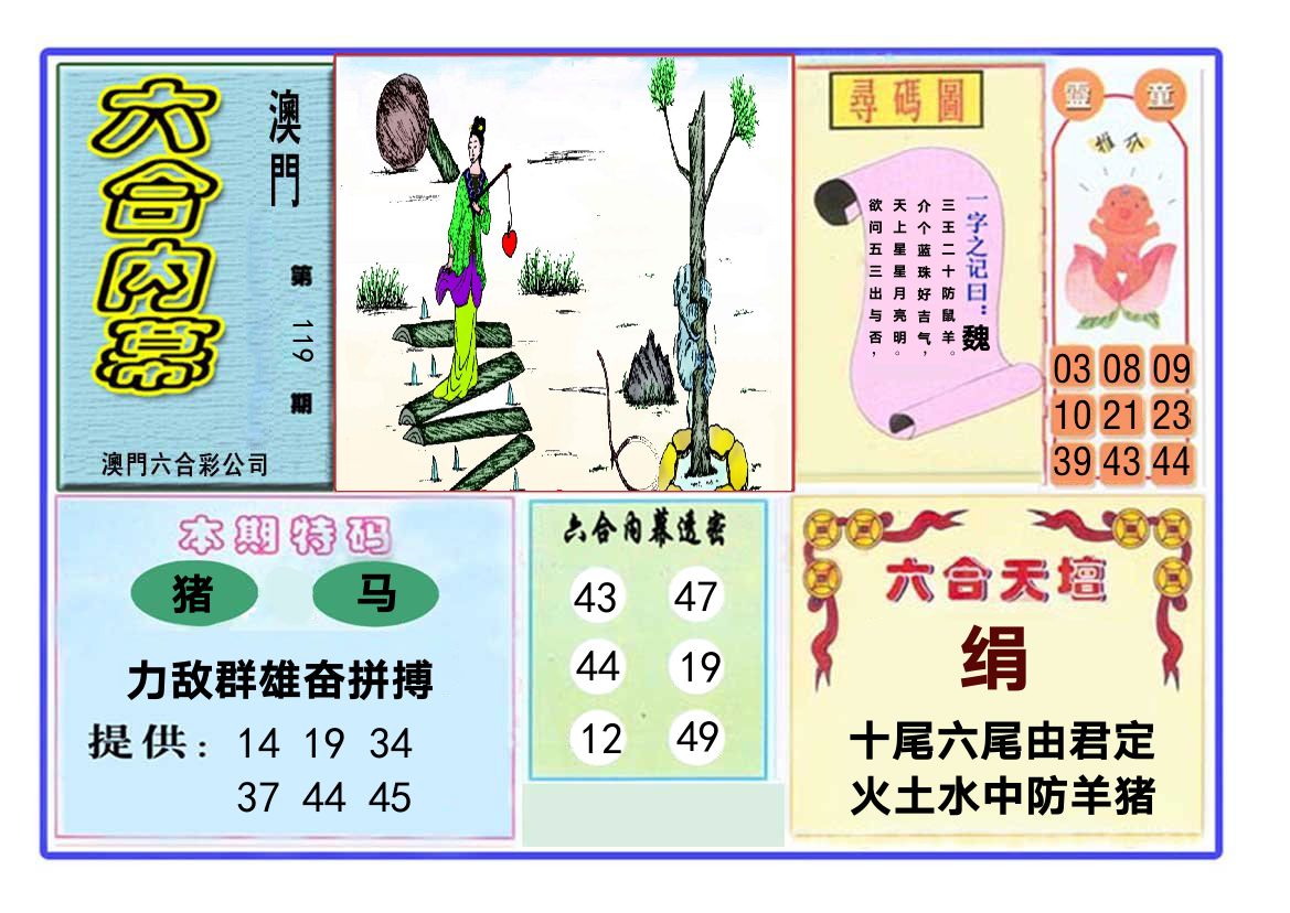 六合内幕 第119期