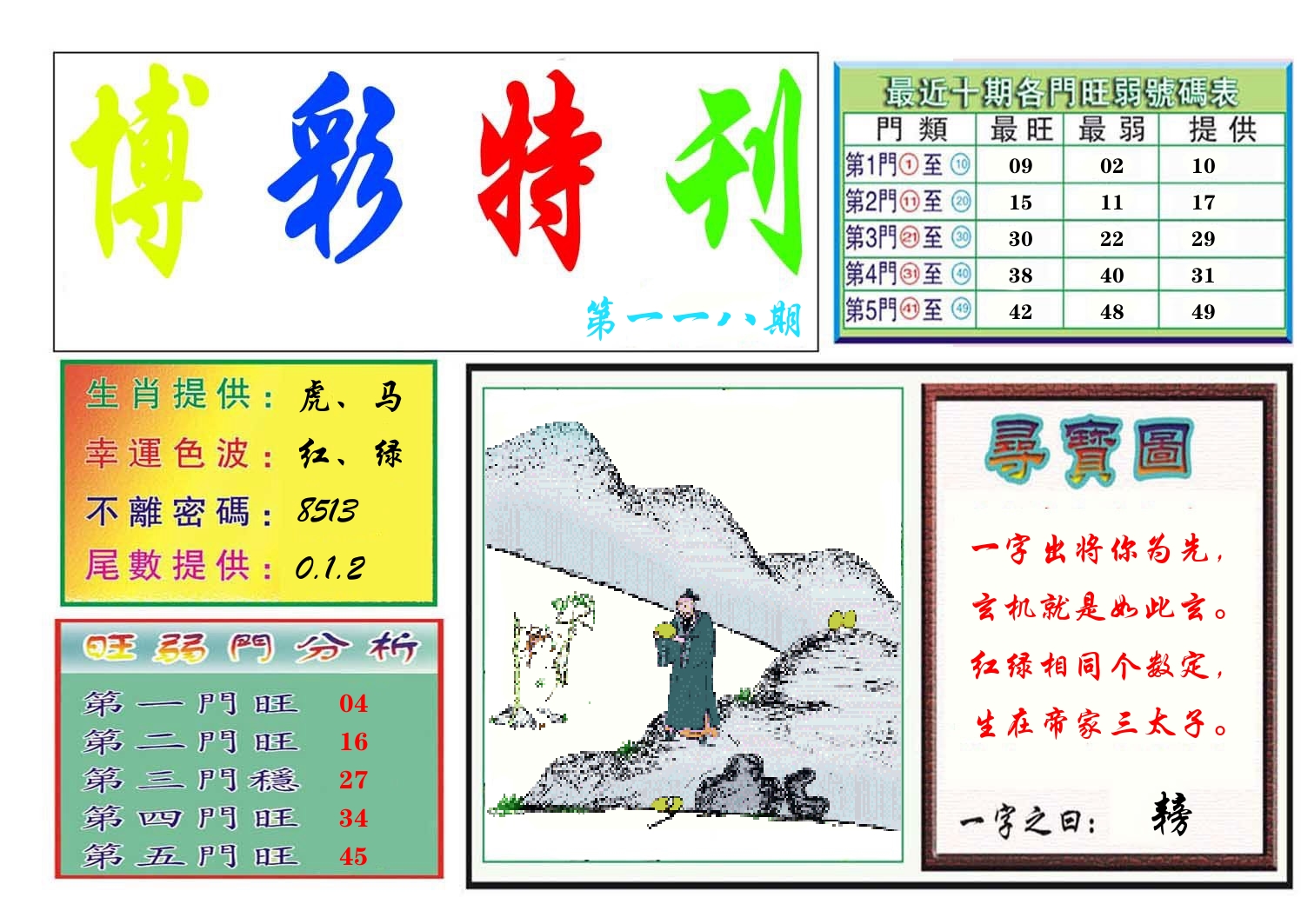 博彩特刊 第119期