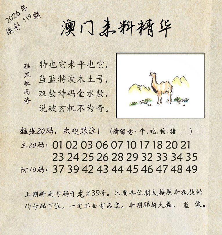精华来料 第119期