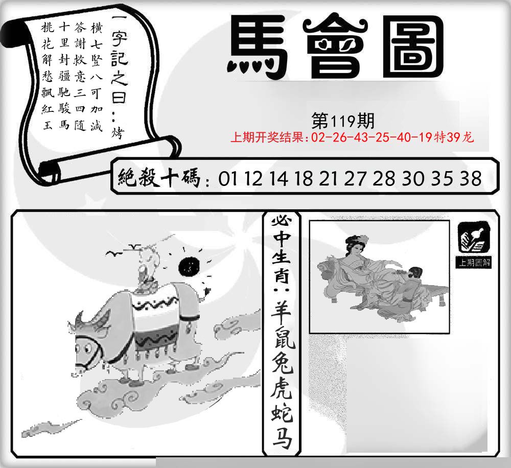马会图 第119期