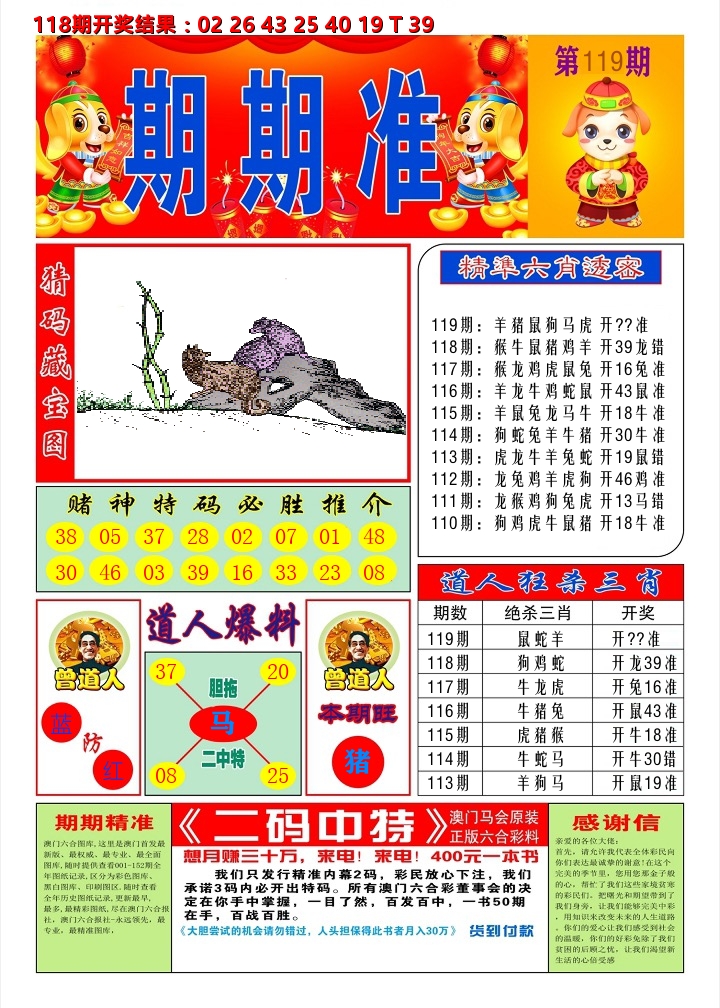 澳门期期准A 第119期
