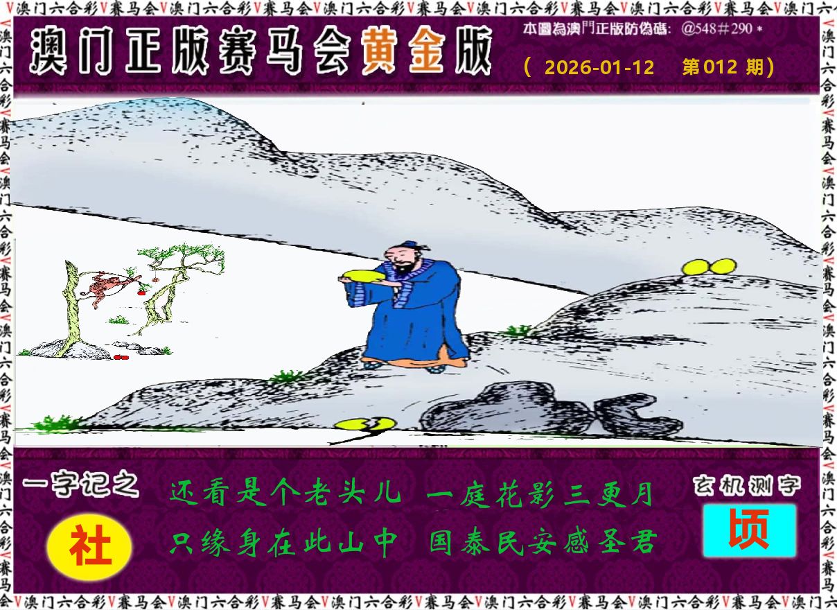 赛马会黄金版 第12期