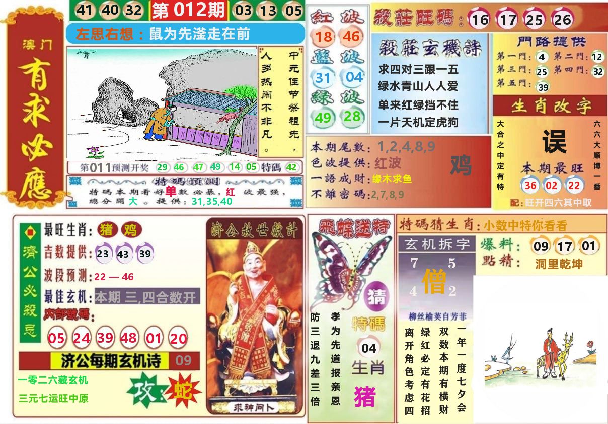 澳门有求必应 第12期