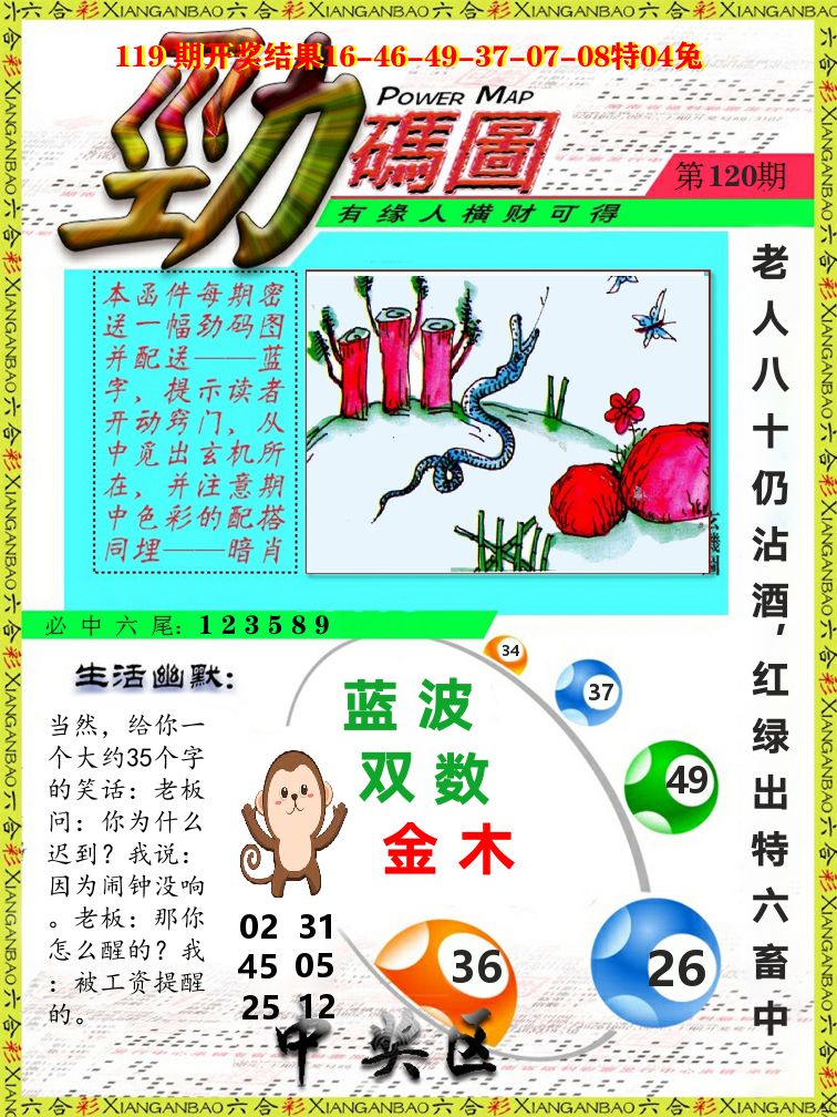劲码图 第120期