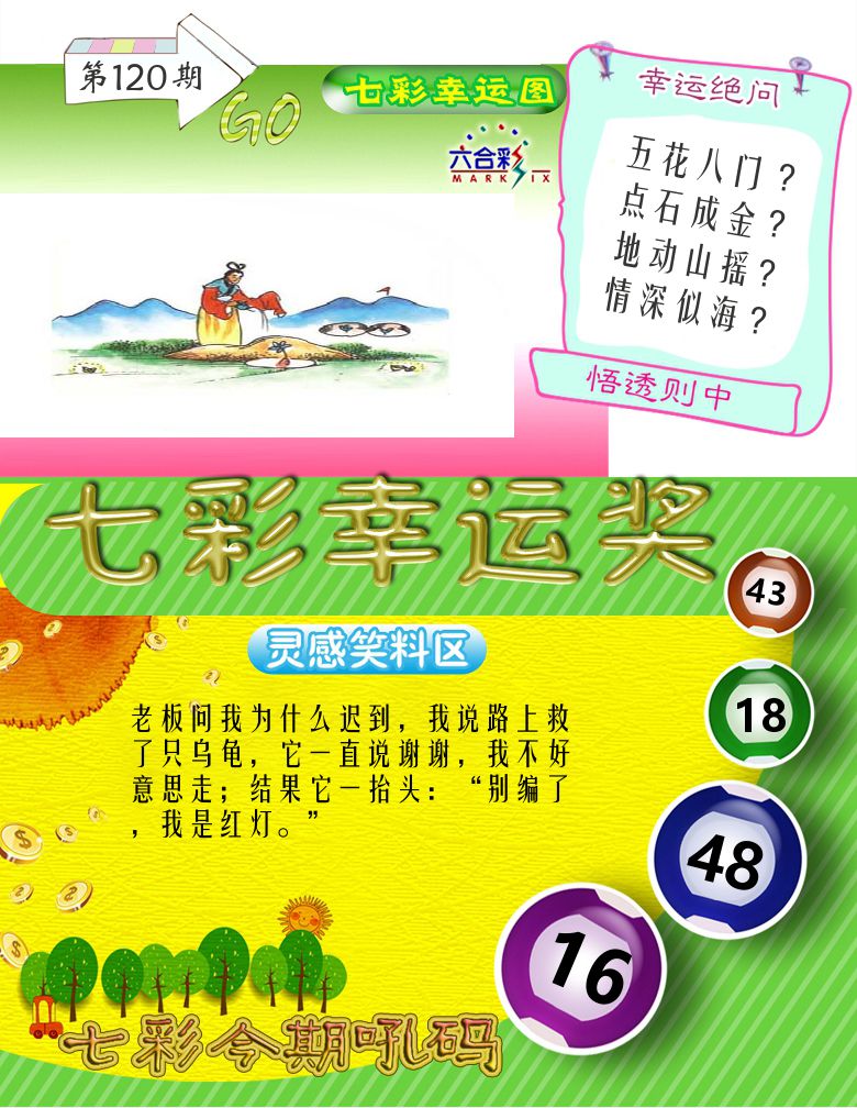 七彩幸运奖 第120期