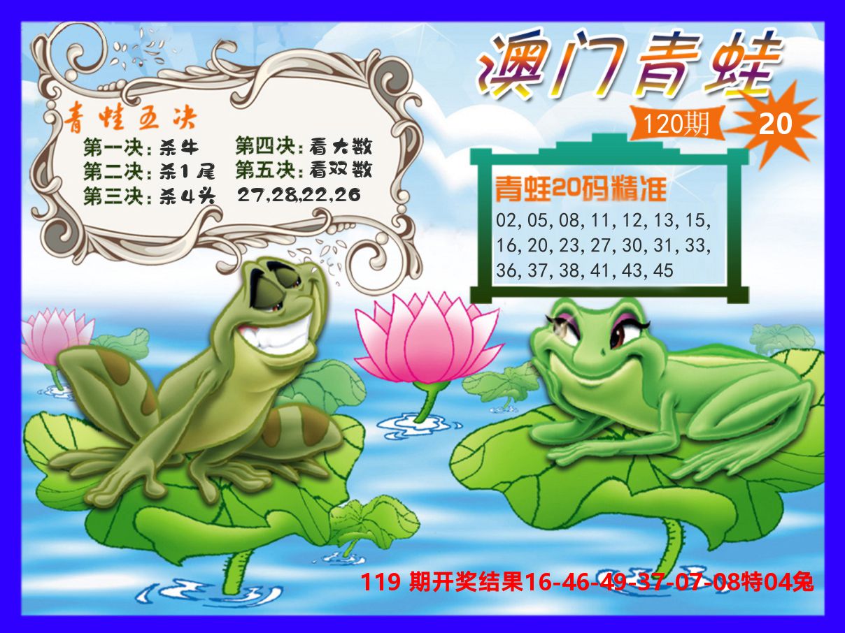 青蛙系列20 第120期